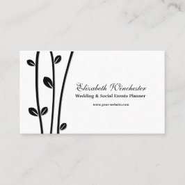 Tarjeta De Visita Ramas negras abandonadas