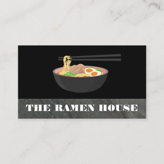 Tarjeta De Visita Ramen Noodles (Anverso)