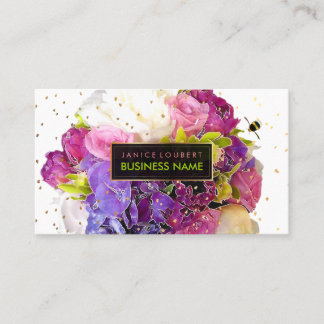 Tarjeta De Visita Ramo de novia PixDezines / acuarela / floral
