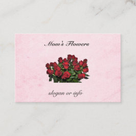 Tarjeta De Visita Ramo de rosas rojas