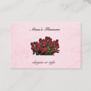 Tarjeta De Visita Ramo de rosas rojas
