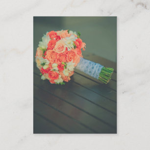Tarjeta De Visita Ramo nupcial de los rosas