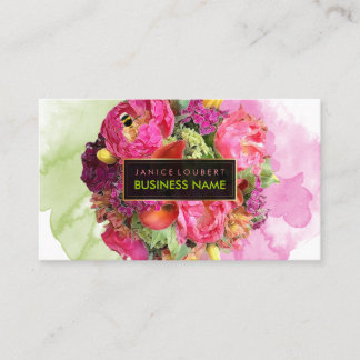 Tarjeta De Visita Ramo nupcial PixDezines/acuarela/floral