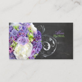 Tarjeta De Visita Ramo nupcial PixDezines, floristas/pizarra