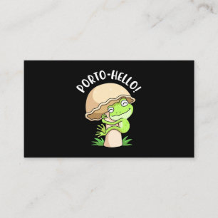 Tarjeta De Visita Rana Y Hongos