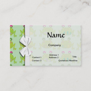 Tarjeta De Visita ranas funky froggy