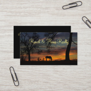Tarjeta De Visita Ranch Real Estate Business Cards