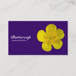 Tarjeta De Visita Ranúnculo - Deep Purple 330066