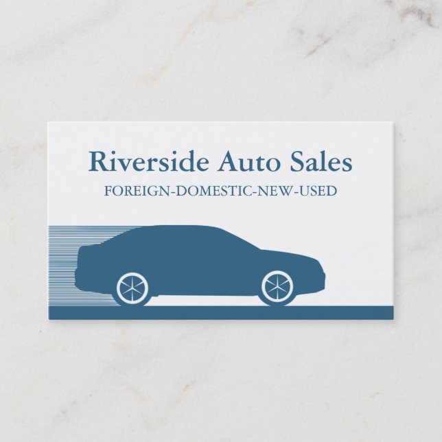 Tarjeta de visita rápida para automóviles, Royal B (Anverso)