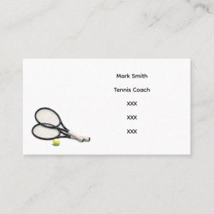 Tarjeta De Visita Raqueta de tenis y pelota