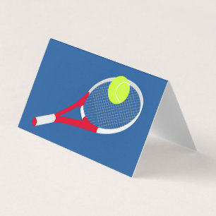 Tarjeta De Visita Raqueta de tenis y pelota de tenis