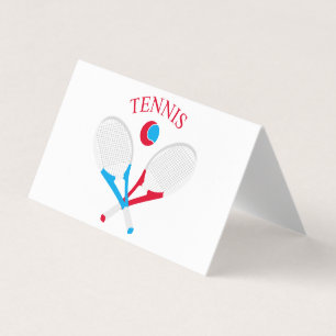 Tarjeta De Visita Raquetas de tenis y pelota de tenis