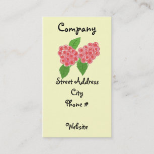 Tarjeta De Visita Raspberry Bliss