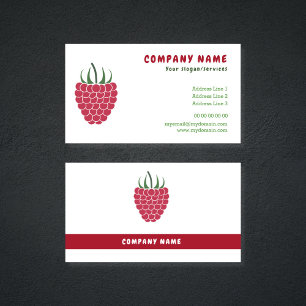 Tarjeta De Visita Raspberry Business Card