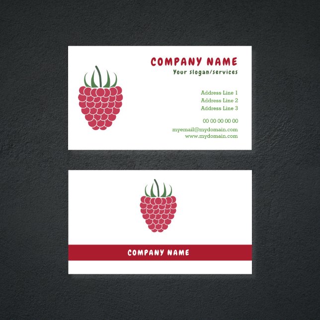 Tarjeta De Visita Raspberry Business Card (Raspberry Business Card)