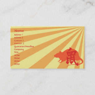 Tarjeta De Visita Rata - negocio