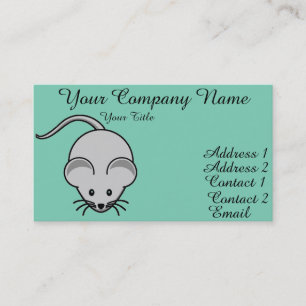 Tarjeta De Visita Ratón adorable