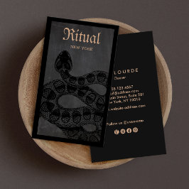 Tarjeta De Visita Rattlesnake Macabre