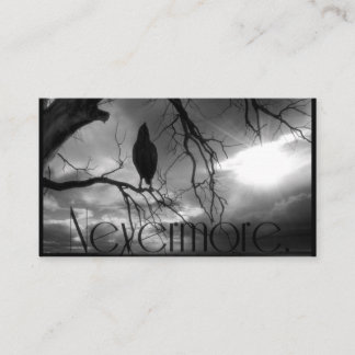 Tarjeta De Visita Raven - Árbol de vigas de sol de Nevermore