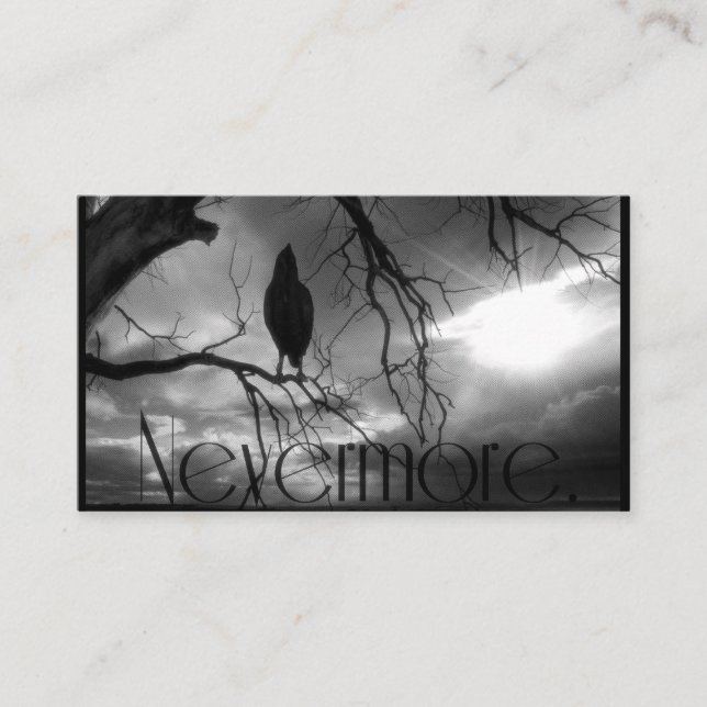 Tarjeta De Visita Raven - Árbol de vigas de sol de Nevermore (Anverso)