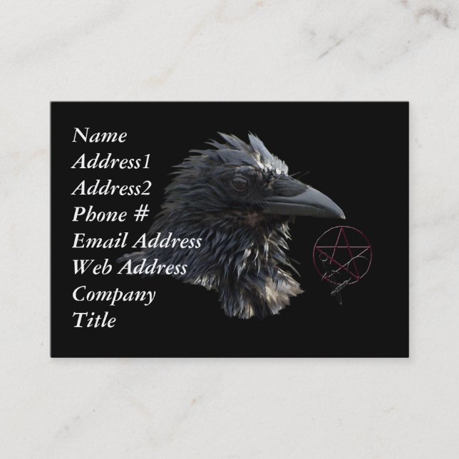 Tarjeta De Visita Raven Business Card (Anverso)