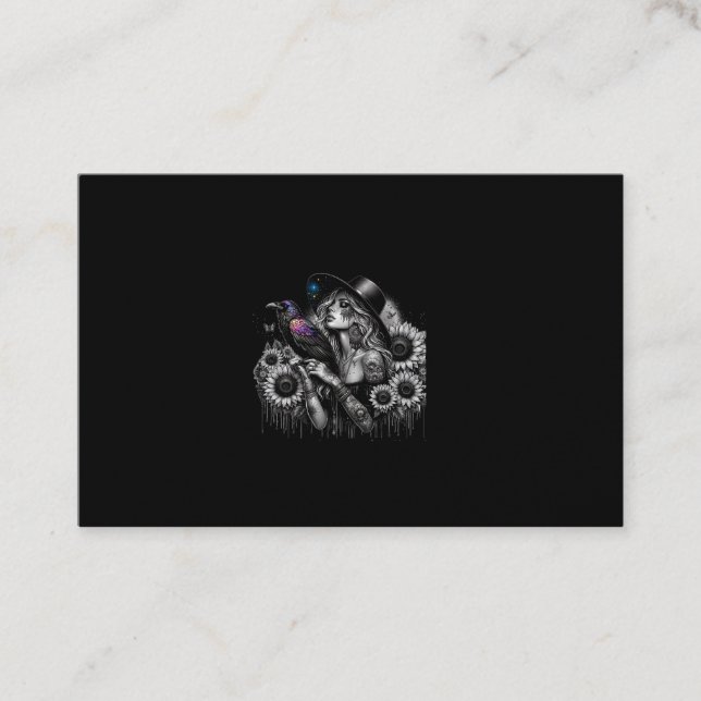 Tarjeta De Visita Raven Witch (Anverso)