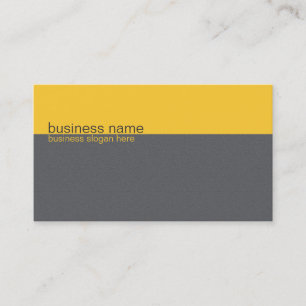 Tarjeta De Visita Raya amarilla/gris simple elegante llana