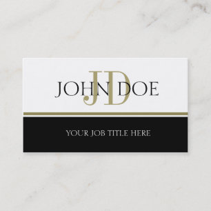 Tarjeta De Visita Raya del oro de YourJobTitle