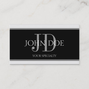 Tarjeta De Visita Raya horizontal B/B del médico