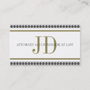 Tarjeta De Visita Raya W/W de Horiz del abogado