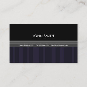 Tarjeta de visita rayada