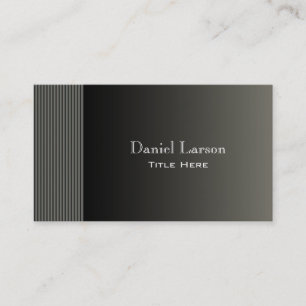 Tarjeta de visita rayada moderna