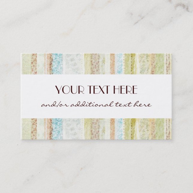 Tarjeta De Visita Rayas (Anverso)