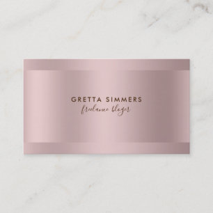 Tarjeta De Visita Rayas brillantes rosa dorado