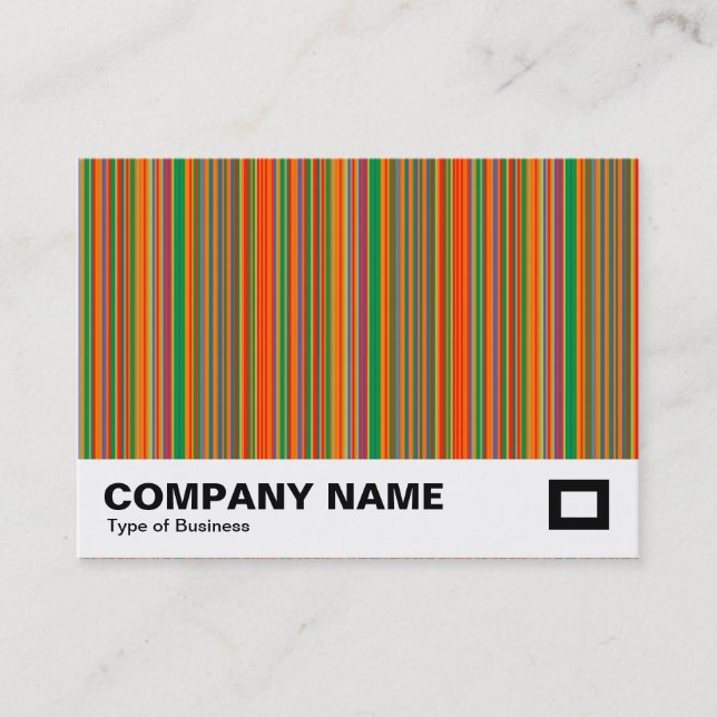 Tarjeta De Visita Rayas Coloridas 01 (Anverso)