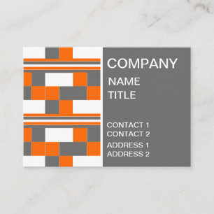 Tarjeta De Visita Rayas cuadradas geométricas geométricas