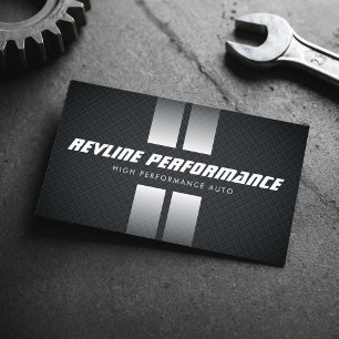 Tarjeta De Visita Rayas de Carreras de Alto Rendimiento para Autos N