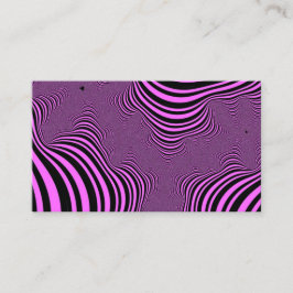 Tarjeta De Visita Rayas de cebra rosa