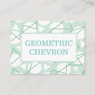 Tarjeta De Visita Rayas de Chevron Geométrico