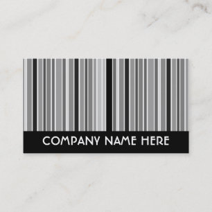Tarjeta De Visita rayas de la escala gris