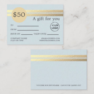 Tarjeta De Visita Rayas de Relieve metalizado dorado de moda Tarje