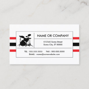 Tarjeta De Visita rayas de tambor