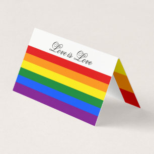 Tarjeta De Visita Rayas del orgullo gay de la bandera del arco iris