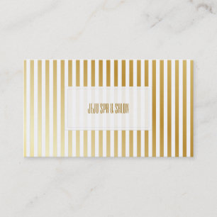 Tarjeta De Visita Rayas doradas falsas de PixDezines