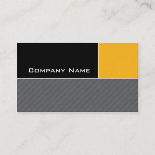 Tarjeta De Visita Rayas modernas del amarillo de la construcción de