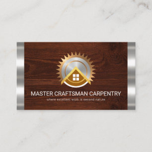 Tarjeta De Visita Rayas plateadas Saw Eléctrico Hogar