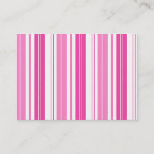 Tarjeta De Visita Rayas rosadas