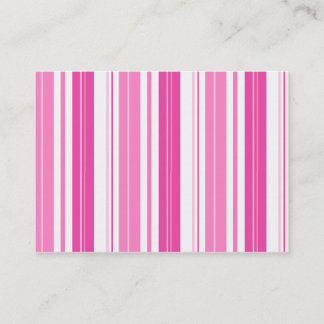 Tarjeta De Visita Rayas rosadas