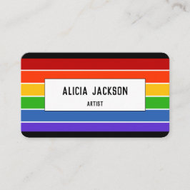 Tarjeta De Visita Rayo arcoiris | Personalizar