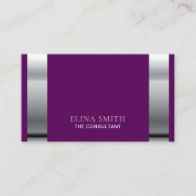 Rayo de plata Morado Mínimo Consultor Moderno